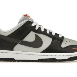 Nike Dunk Low Black Total Orange Mini Swoosh