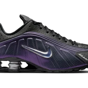 Nike Shox R4 Black Metallic Silver Purple Dynasty