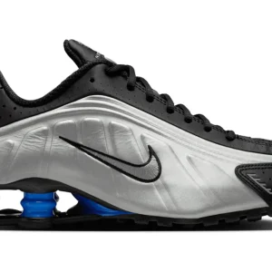 Nike Shox R4 Metallic Silver Black Racer Blue
