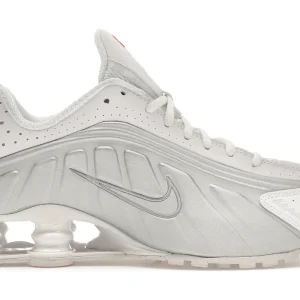Nike Shox R4 White Metallic Silver