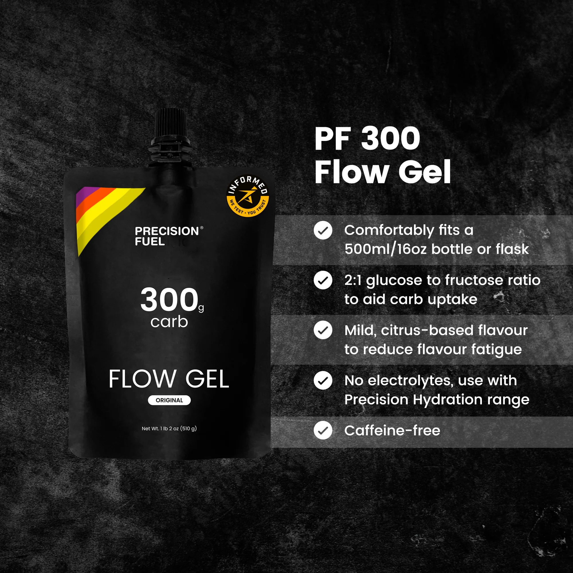 Precision Fuel - 300g Carbs Flow Gel (510g) – Image 4
