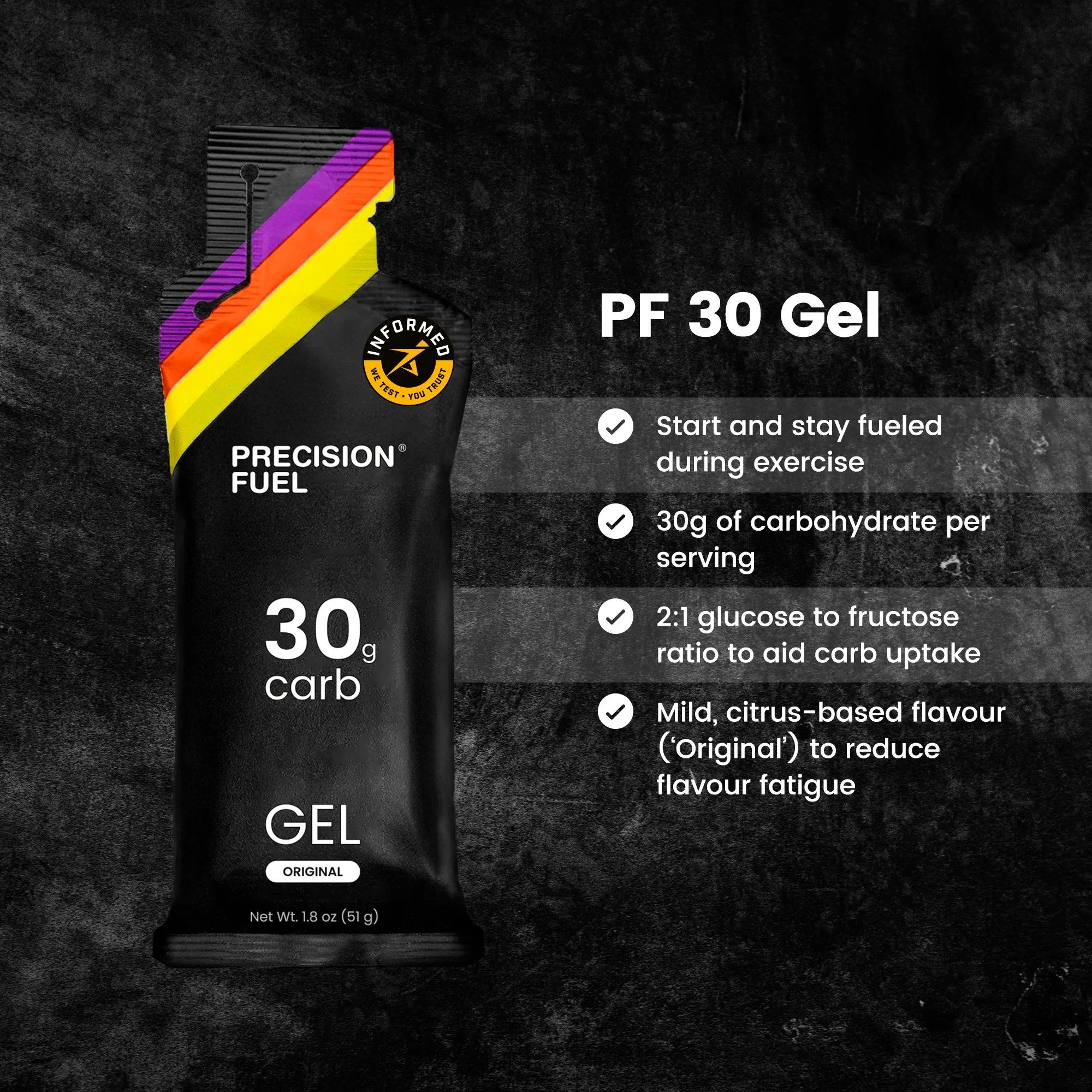 Precision Fuel - 30g Carbs Gel (boite de 15) – Image 5