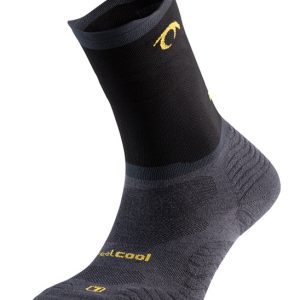 Calcetines Lurbel Rise Five Gris Negro Amarillo