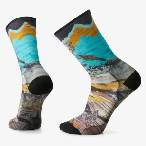 Smartwool - Bike Zero Cushion Wolf Print Crew Socks - Unisexe