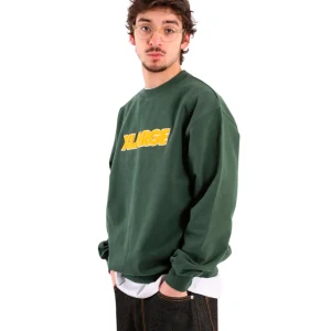 Chenille Standard Logo Crewneck Sweatshirt Green