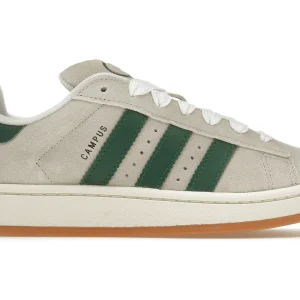 Adidas Campus 00s Crystal White Dark Green