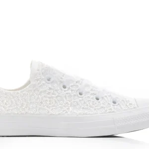 Bridal Converse, Luxury Lace Low Top Sneakers For Wedding Party
