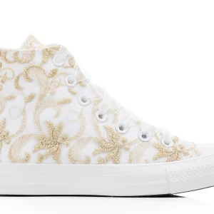 Gleaming Gold Bride Converse Sneakers