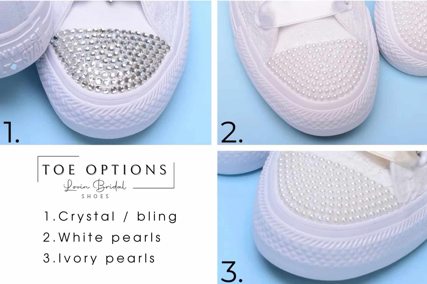 Ivory Lace Bridal Sneakers High Top : Elegant Wedding Converse for the Modern Bride – Image 8