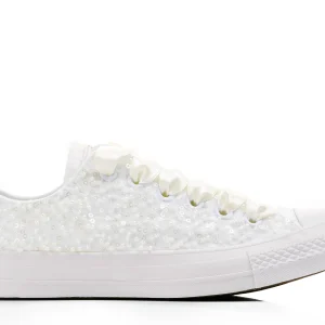 Lace Wedding Flats: Minimalist Bridal Shoes & Modern Bride Sneakers