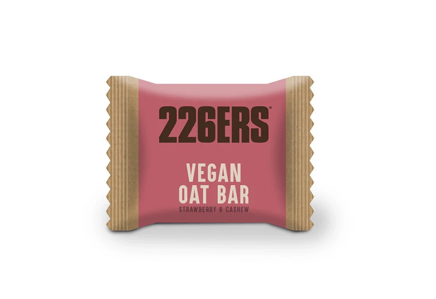 226ERS Vegan Oat Bar - Barritas energéticas veganas de avena sabor fresa y anacardos – Image 2