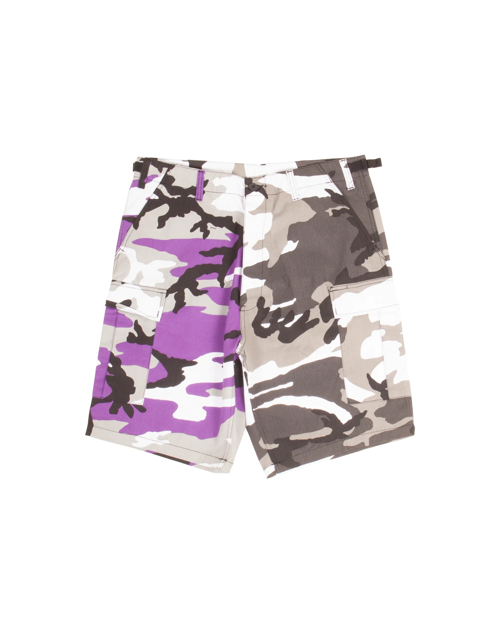BDU Shorts Two Tone Purple City Camo – Image 2