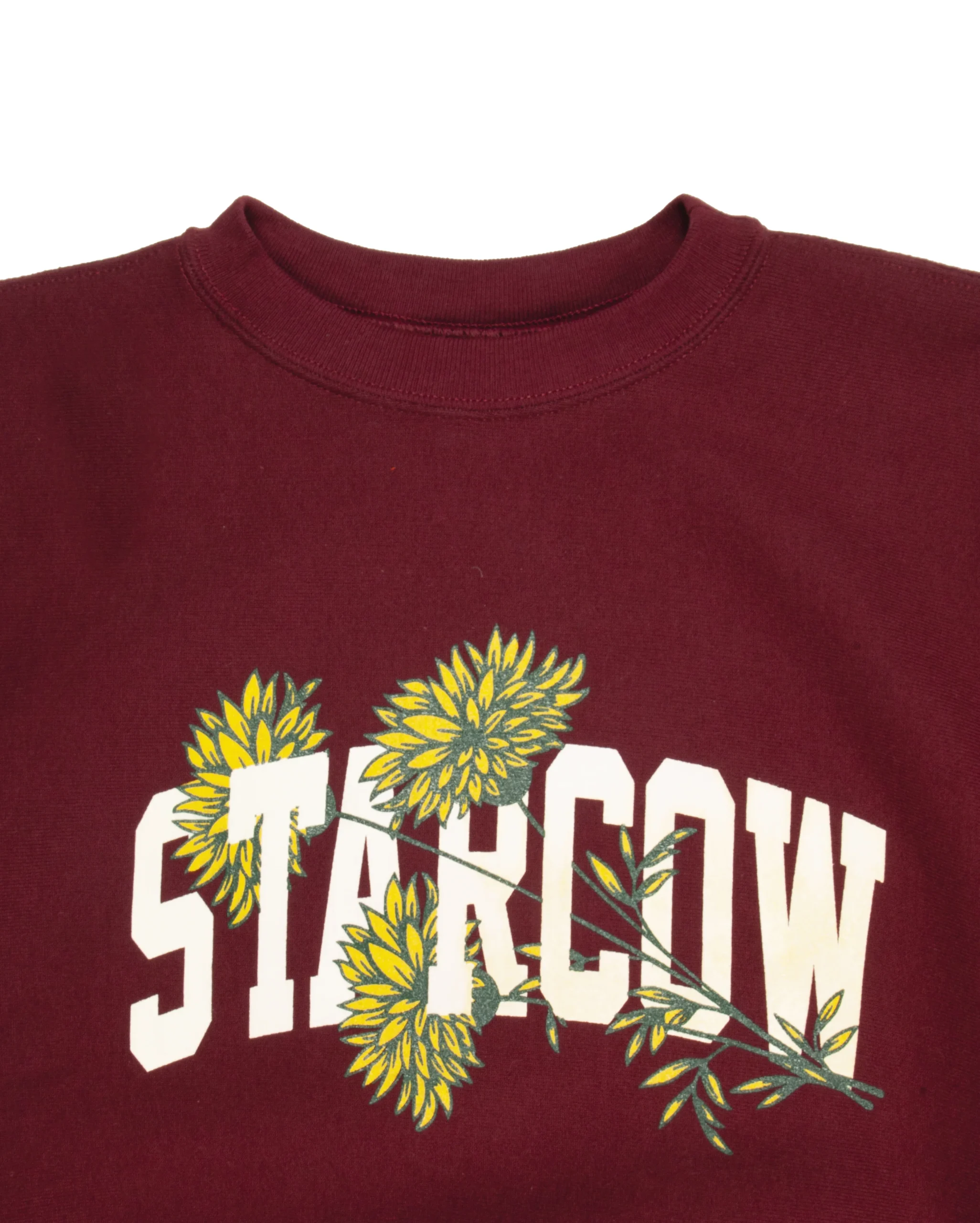 Camber Floral Crewneck Burgundy – Image 3