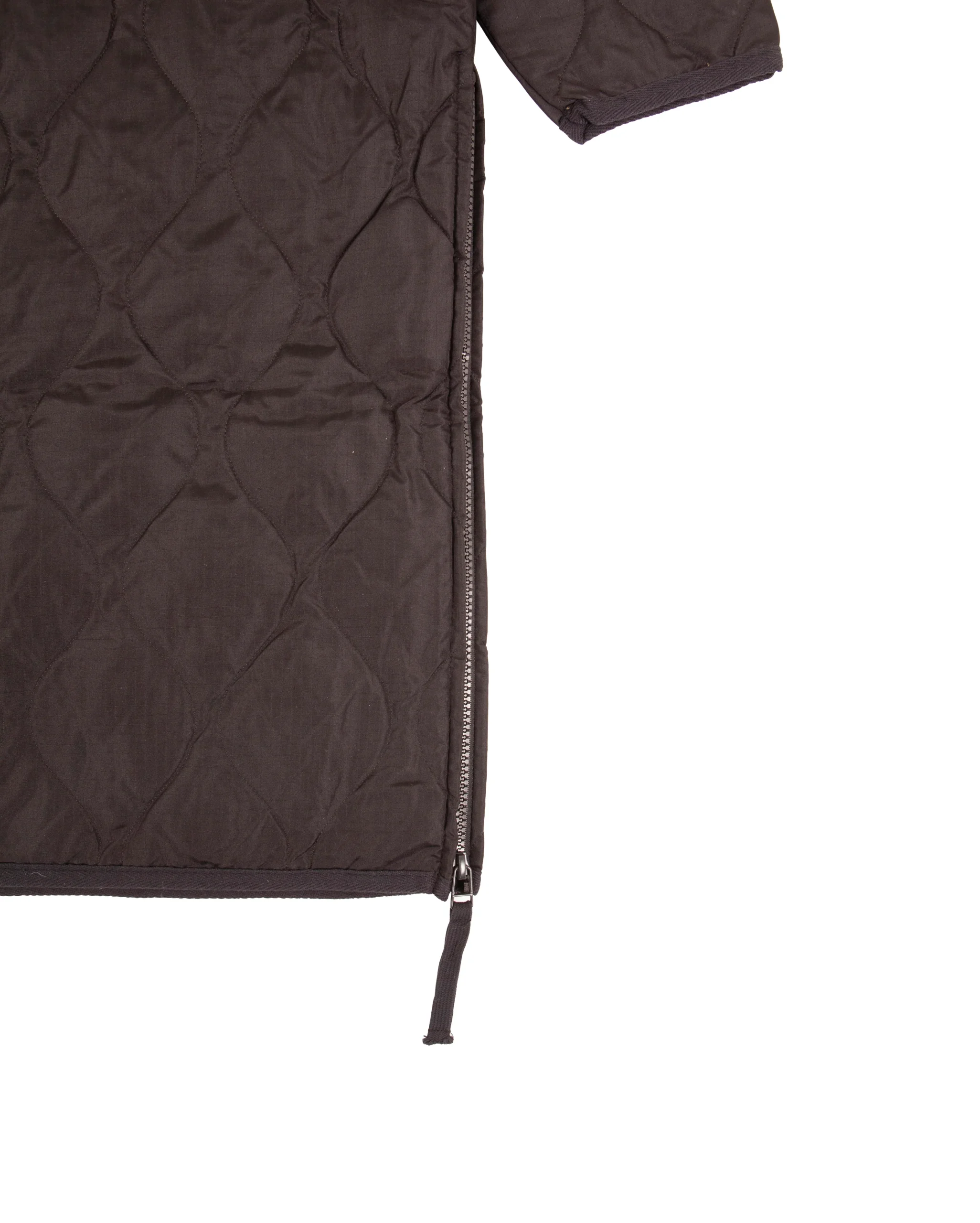 Military Crewneck Down Coat Black – Image 6