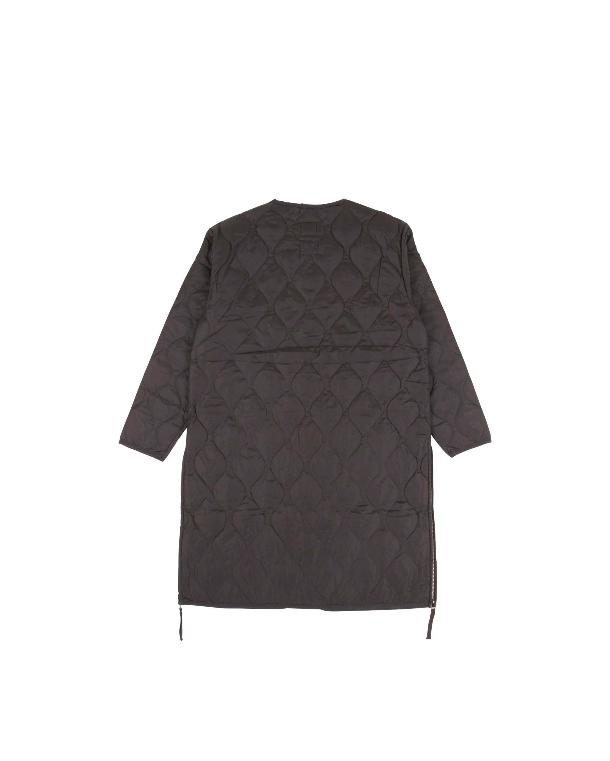 Military Crewneck Down Coat Black – Image 8