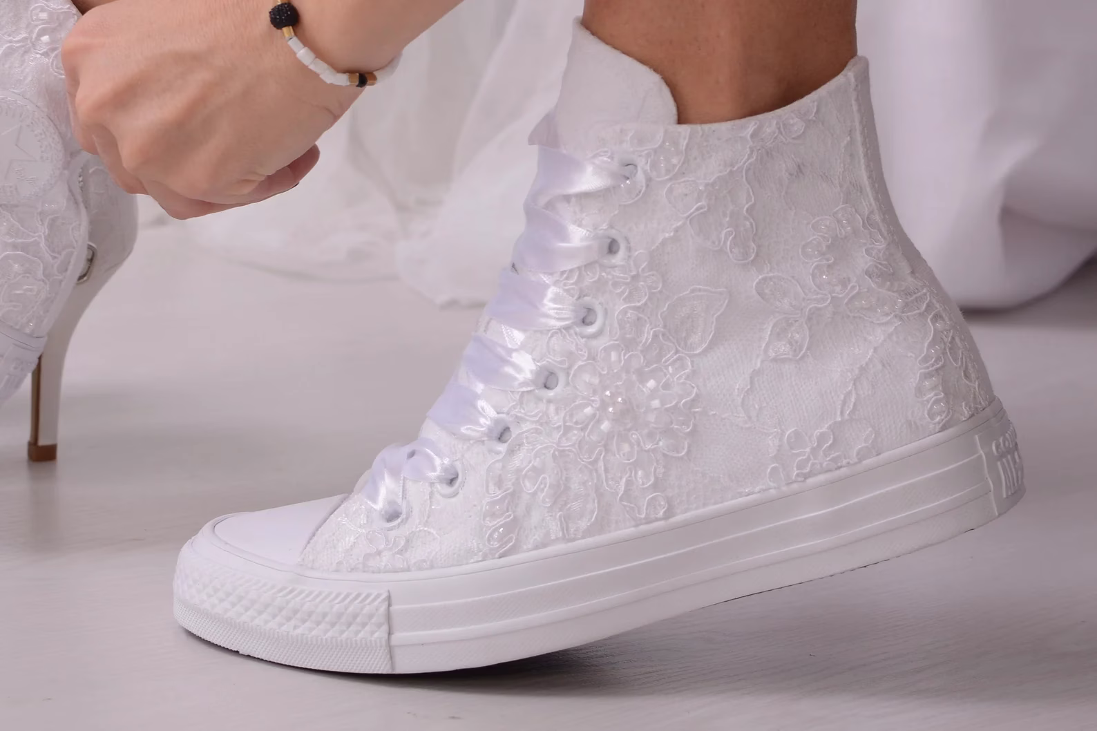 Luxury Wedding Converse High Top – Image 5